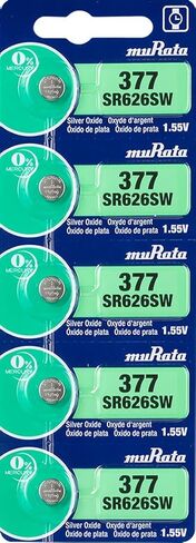Murata 377 SR626SW Battery 1.55V Silver Oxide Watch Button Cell (15 Batteries) in Kuwait