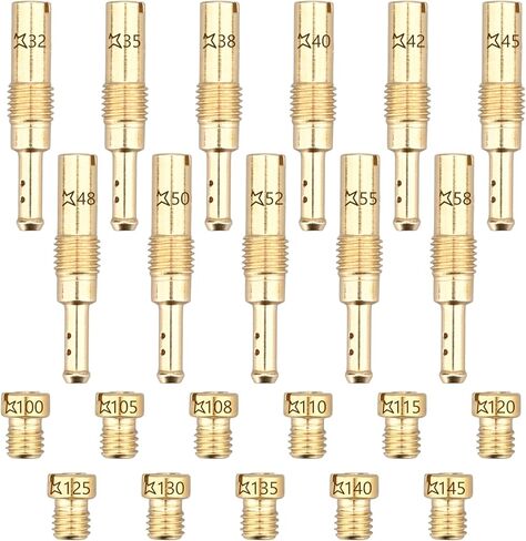 Carburetor Jet Kit compatible for Nibbi PWK Keihin Honda OKO Yamaha PWM CVK Type include 11 Pieces Carburetor Main Jet and 11 Pieces Slow Jet 22pcs in Saudi Arabia