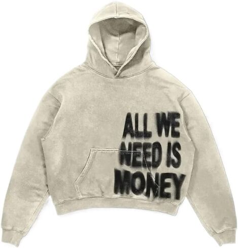 Y2K hip-hop retro hoodie, casual letter printed skull fashion sports pullover, couple Harajuku clothing in Saudi Arabia