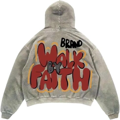 Y2K hip-hop retro hoodie, casual letter printed skull fashion sports pullover, couple Harajuku clothing in Saudi Arabia