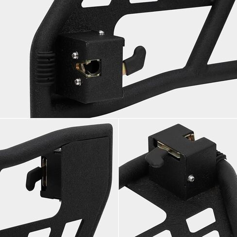 أبواب درب أنبوبي للطرق الوعرة مع مرآة رؤية جانبية متوافقة مع 2018-2026 Wrangler JL JLU & Gladiator JT 4 أبواب - مجموعة من 4 أبواب نصف أنبوبية سميكة للمغامرة in Kuwait