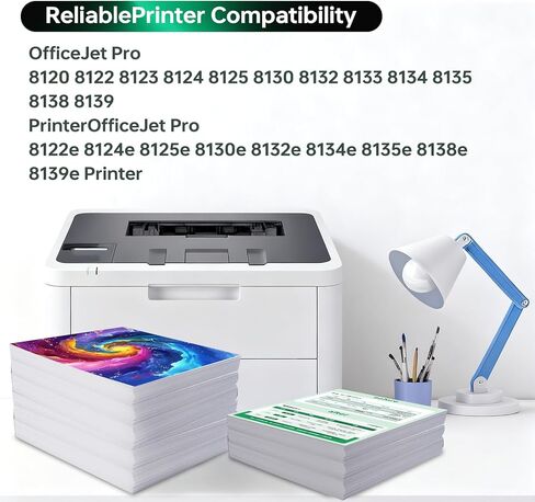 مجموعة خراطيش حبر عالية الإنتاجية 923 XL بديلة لخراطيش حبر HP 923 / 923e XL تعمل مع طابعة HP OfficeJet Pro 8120/8123/8130/8133 (4 عبوات BK/C/Y/M) in Saudi Arabia