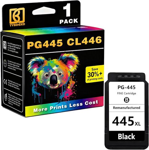 مجموعة خرطوشة حبر PG-445 CL-446 عالية الإنتاجية لـ Canon PG445 CL446 متوافقة مع Canon MG2440 MG2540 MG2540s MG2545s MG2940 MG3040 iP2840 MX494 TR4540 TS204 TS304 TS31 40 T53340 الطابعات in Saudi Arabia