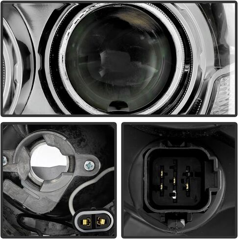 KEEKPO - For 2007-2009 Lincoln MKZ Halogen Type Projector Headlights Headlamps Pair Set Assembly Replacement Left+Right in Kuwait