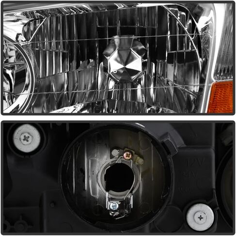 ACANII - For [ HID Xenon Model] 2002-2003 Acura TL Chrome Headlights Headlamps Replacement Pair Driver + Passenger Side in Kuwait