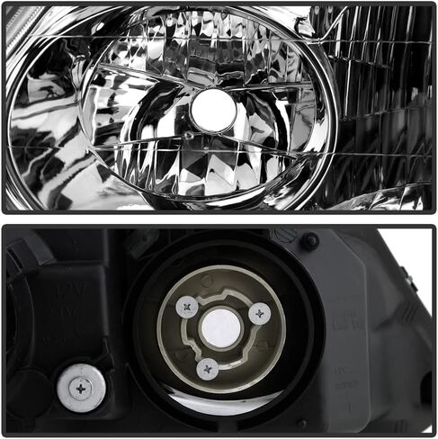 ACANII - For [ HID Xenon Model] 2002-2003 Acura TL Chrome Headlights Headlamps Replacement Pair Driver + Passenger Side in Kuwait