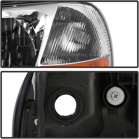 ACANII - For [ HID Xenon Model] 2002-2003 Acura TL Chrome Headlights Headlamps Replacement Pair Driver + Passenger Side in Kuwait