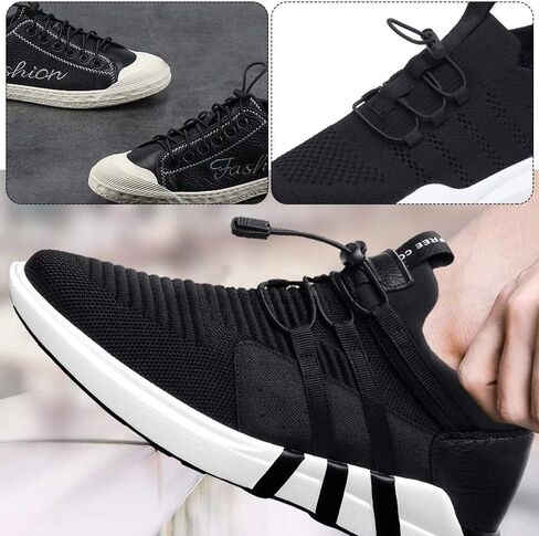 20 PCS Plastic Cord Locks & 50 ft Elastic Bungee Cord, SourceTon 10 PCS Single-Hole, 10 PCS Double-Hole ABS Spring Toggles with 5/32" Elastic Shock Cord for Backpacks, Luggage (Black) in Kuwait