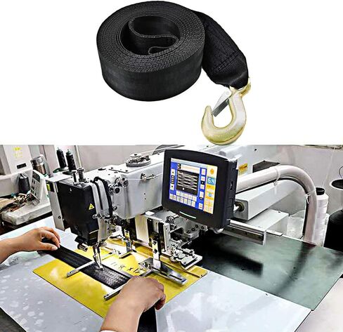 حزام ونش شديد التحمل، أشرطة سحب مع نهاية خطافية وحلقة للقارب، المقطورة، عداء الأمواج، جت سكي الصيد، استبدال القطر، ربط آمن للأسفل البحرية - 2 بوصة × 20 بوصة، قوة كسر 3500 رطل in Kuwait