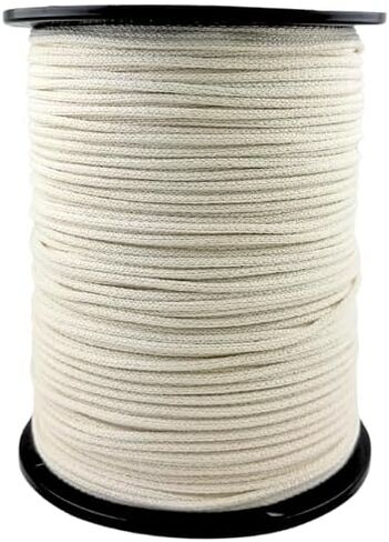 حبل من مزيج القطن QNR مقاس 1/8 بوصة - بكرة بطول 1000 قدم | بوليستر مقوى - تمدد منخفض - تحسين العقد والإمساك in Kuwait