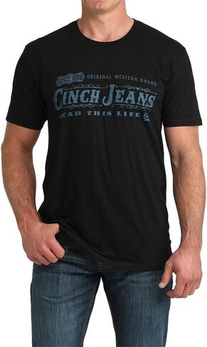 Cinch Men's Black Lead This Life Tee Shirt in Saudi Arabia