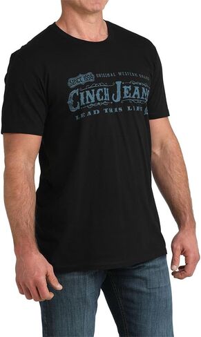 Cinch Men's Black Lead This Life Tee Shirt in Saudi Arabia