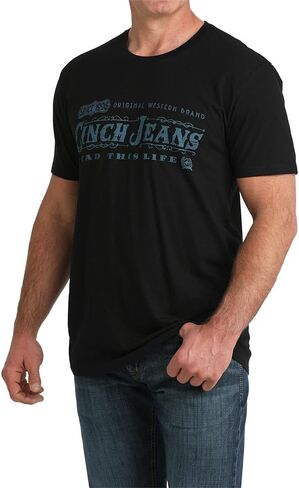 Cinch Men's Black Lead This Life Tee Shirt in Saudi Arabia