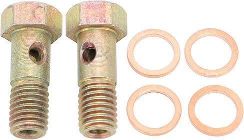 Keenso M10x1.5 Banjo Bolt، مجموعة خرطوم الفرامل ذات الفرجار المقاوم للصدأ مع غسالات سحق in Saudi Arabia