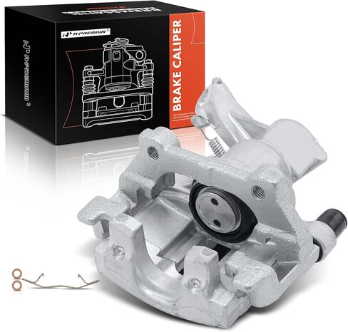 A-Premium Disc Brake Caliper Assembly with Bracket Compatible with Saab 9-3 2003 2004 2005 - Rear Right Passenger in Saudi Arabia