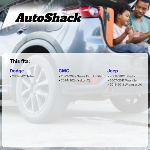 AutoShack Rear Premium Ceramic Brake Pad Set Replacement for 2007-2017 Jeep Wrangler 2008-2012 Jeep Liberty 2007-2011 Dodge Nitro 2024 GMC Yukon XL 2022 GMC Sierra 1500 Limited 4-PC in Saudi Arabia