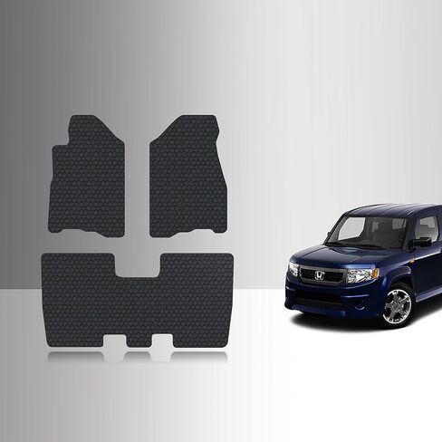 TOUGHPRO Floor Mats Accessories Set for Honda Element All Weather Heavy Duty Custom Fit (Made in USA) Black Rubber 2003 2004 2005 2006 in Kuwait