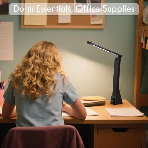 WILIT LED Desk Lamp, 800LM Bright Dimmable Table Lamp with 3 Color Modes, Bedside Lamp with Storage Base, Study Lamp with Adjustable Gooseneck, Reading Lamps for Home Office Dorm in Kuwait