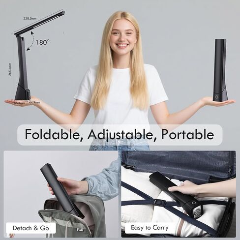 WILIT LED Desk Lamp, 800LM Bright Dimmable Table Lamp with 3 Color Modes, Bedside Lamp with Storage Base, Study Lamp with Adjustable Gooseneck, Reading Lamps for Home Office Dorm in Kuwait