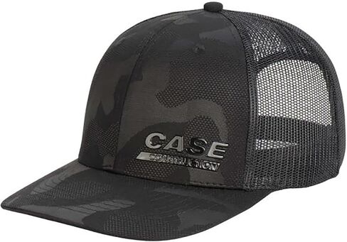 Case IH Construction Tone-on-Tone Black Camo Cap with Black Mesh Back 646271 in Kuwait
