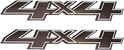 2Pcs 4x4 Decals Sticker Car Emblem Compatible with 2014-2026 Chevy Silverado Sierra Truck Pickup Bedside (Black) in Kuwait
