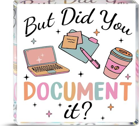 Office Decor Gift For Man Women Acrylic Square Sign Funny Decorative Plaque Office Desk Accessories But Did You Document It Desk Decorations For Home Shelf Boss's day gifts gift for christmas 2025 in Kuwait