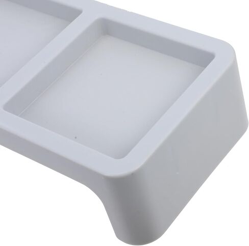 Multifunctional Keyboard Storage Rack Gray Computer Organizer Monitor Stand Space-saving Desktop Holder for Office Workspace in Kuwait