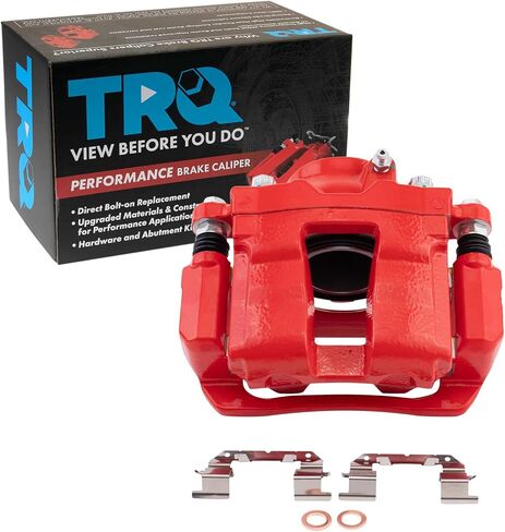 TRQ Performance Front Right Performance Brake Caliper Red Passenger Side Compatible with 2011-2015 Hyundai Sonata 2011-2016 Kia Optima in Saudi Arabia