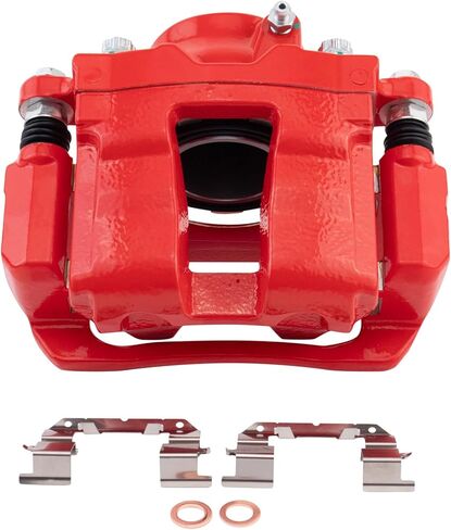 TRQ Performance Front Right Performance Brake Caliper Red Passenger Side Compatible with 2011-2015 Hyundai Sonata 2011-2016 Kia Optima in Saudi Arabia
