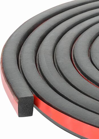 A060-3F سدادة مطاطية إسفنجية صلبة ذاتية اللصق 25/64 بوصة ارتفاع × 19/32 بوصة عرض | شريط السير الوقائي العالمي شريط النيوبرين (3 أقدام) in Kuwait