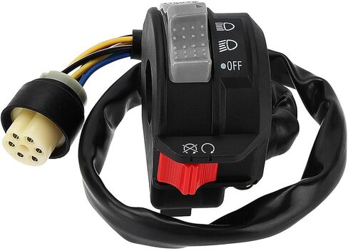 Powersports Replacement Parts Left Handlebar Switch Control Run Off Headlight for Yamaha YFZ350 Banshee 350 Mod-R77O-2002 in Saudi Arabia