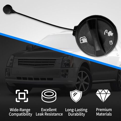GT261 Gas Cap Compatible with Buick Cadillac Oldsmobile Chevy GMC - Skylark Regal Eldorado Bravada Achieva Blazer Camaro Malibu Jimmy and More, Fuel Tank Cap Replaces 19207873 in Kuwait