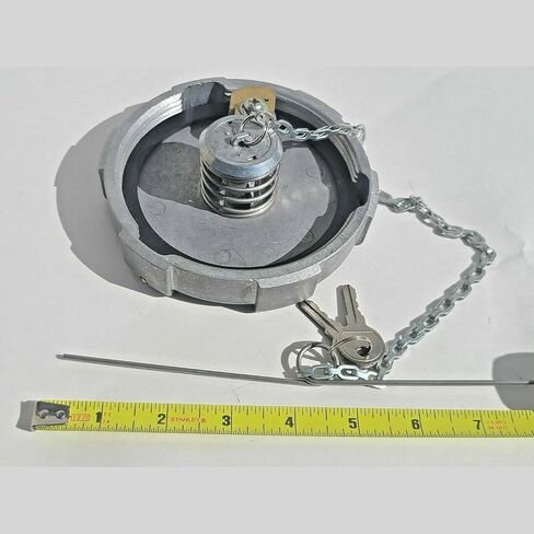 MP MASS PARTS غطاء الوقود للشاحنات الثقيلة والجرار من الألومنيوم 4 بوصة NPSM قفل بفتحات تهوية وسلسلة أنثى 8 خيوط لكل بوصة in Kuwait