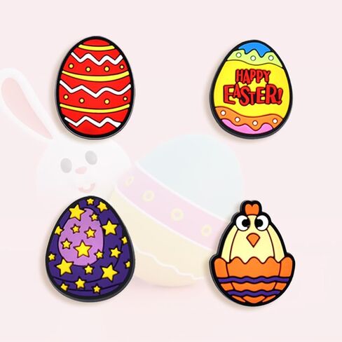Easter Shoe Charms Easter Day Charms for Shoes, Bracelets, Wristbands, Party Favors, Kids and Adults (easter day 20pcs) in Saudi Arabia