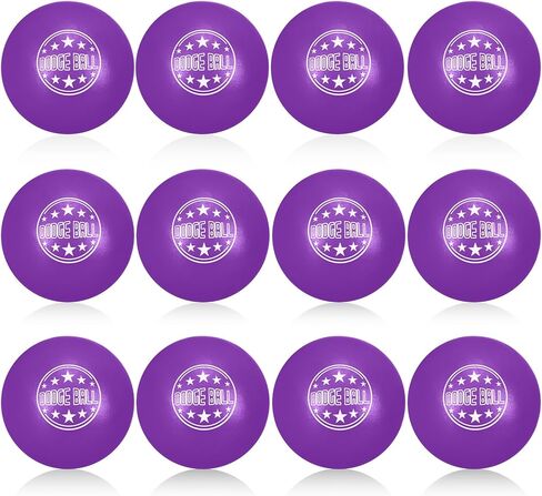 Jerify 12 Pcs Foam Dodgeball Set 6 Inch Soft Skin Foam Playground Dodgeballs Bulk, Low Density Foam for Non Sting Dodgeball Sports Equipment for Kids and Adults in Kuwait