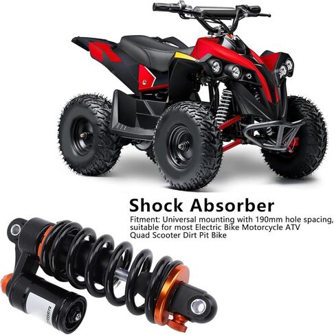 190mm Mounting Spacing 550lbs Capacity Custom Damping Suspension Spring for E-Bike Motorcycle Replacement Upgrade in Saudi Arabia