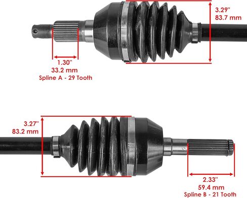 Caltric Front Left CV Joint Axle Compatible with Can-Am CanAm 705402099 705-402-099 in Saudi Arabia