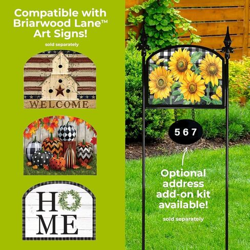 Briarwood Lane Wrought Iron Art Sign Display Stake in Kuwait