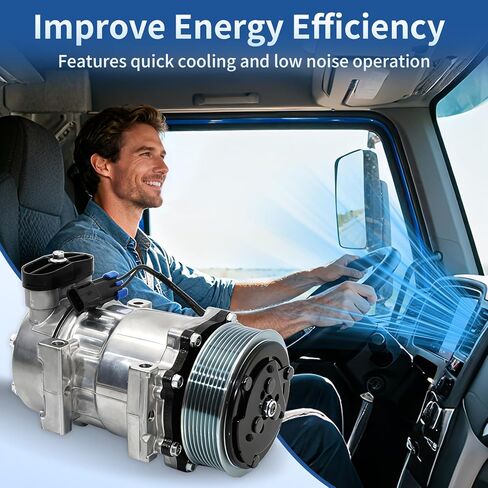 ضاغط تكييف هواء مع قابض بديل تلقائي لتكييف الهواء متوافق مع Kenworth C500 K270 K370 T170 T270 T370 T400 W900 Peterbilt 320 379 385، استبدال # CO-4759C in Saudi Arabia