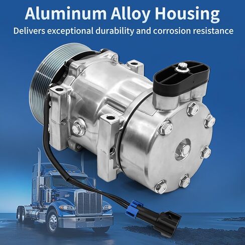 ضاغط تكييف هواء مع قابض بديل تلقائي لتكييف الهواء متوافق مع Kenworth C500 K270 K370 T170 T270 T370 T400 W900 Peterbilt 320 379 385، استبدال # CO-4759C in Saudi Arabia