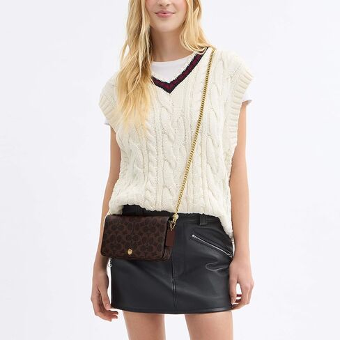 Coated Canvas Signature Mila Crossbody Bag in Saudi Arabia