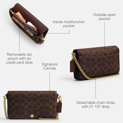 Coated Canvas Signature Mila Crossbody Bag in Saudi Arabia