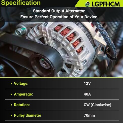 12V 40A 101211-8960 11730-64011 Alternator Compatible for Kubota Engine V3800 V2607-CR-TE4 Excavator KX057-4 U55 U55-4 U48-4 KX057-4CA U55-4CA in Kuwait