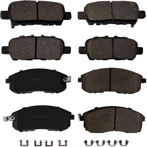 PM Auto Set of 8 Front-Rear Ceramic Brake Pad Replacement For 2014-2019 Nissan Sentra in Saudi Arabia