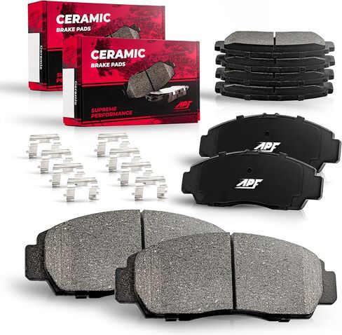 APF Front and Rear Pads Compatible for 2009-2017 Nissan Maxima Ceramic Carbon Fiber Brake Pads | OEM Fitment | Low Noise | Dust Free | 10YR WTY | 8 Brake Pads in Kuwait
