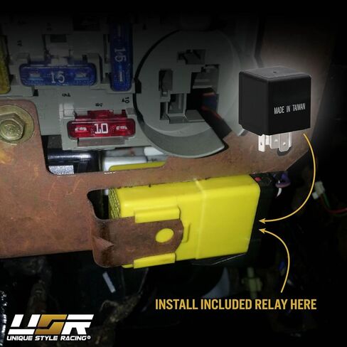 USR UNIQUE STYLE RACING Plug and Play Tail Light Wire Harness Set تفعيل لميزة الإشارة المتسلسلة (يسار + يمين) - متوافق مع 1996-2004 Ford Mustang in Saudi Arabia