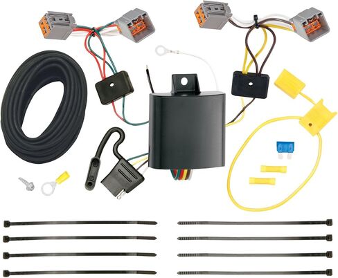 Tekonsha T-One® T-Connector Harness, 4-Way Flat, Compatible with Select Ford Transit Connect, Black in Saudi Arabia