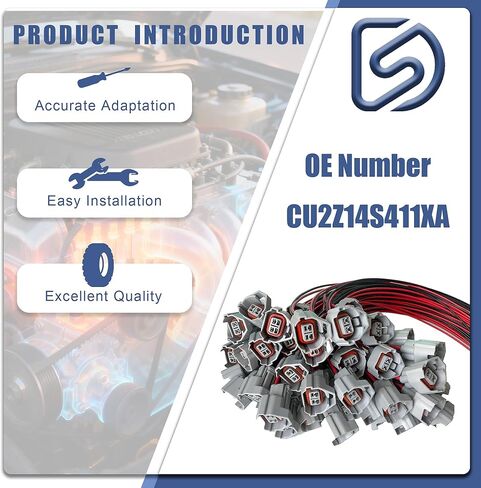 6 قطع CU2Z14S411XA حزام أسلاك موصل حاقن الوقود متوافق مع أكورا ILX MDX، فورد إيدج F-150Transit-150، لكزس ES300 350، مازدا 3 6 (2006-2021)، سوبارو فورستر وتويوتا 86 يستبدل S2544 in Saudi Arabia