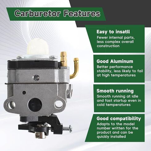 ALL-CARB 592-60090-00-2 Carburetor Replacement for Troy-Bilt TB465SS TB490SS Carburetor Replacement for Robin Subaru EH025 EH035 592 60090 00 2, 593 60140 00 Engine Carb in Saudi Arabia