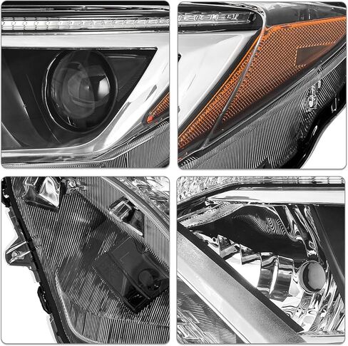 SOCKIR Halogen Headlight Assembly Fit for 2016 2017 2018 RAV4 OE Style Headlamp Replacement Left Driver and Right Passenger Side, Not Fit for LED Model in Saudi Arabia